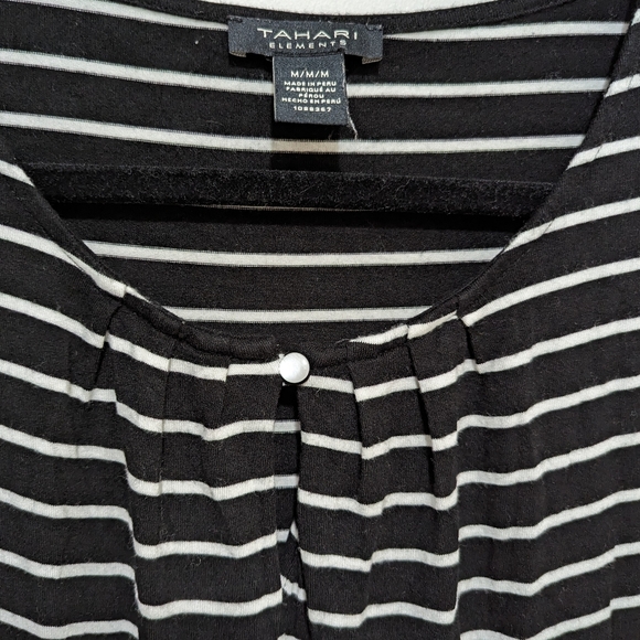 Black and white striped tee - Picture 3 of 5